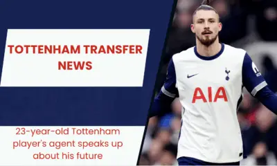 Radu Dragusin in action for Tottenham, facing an uncertain future as transfer rumors swirl around Inter Milan and Napoli
